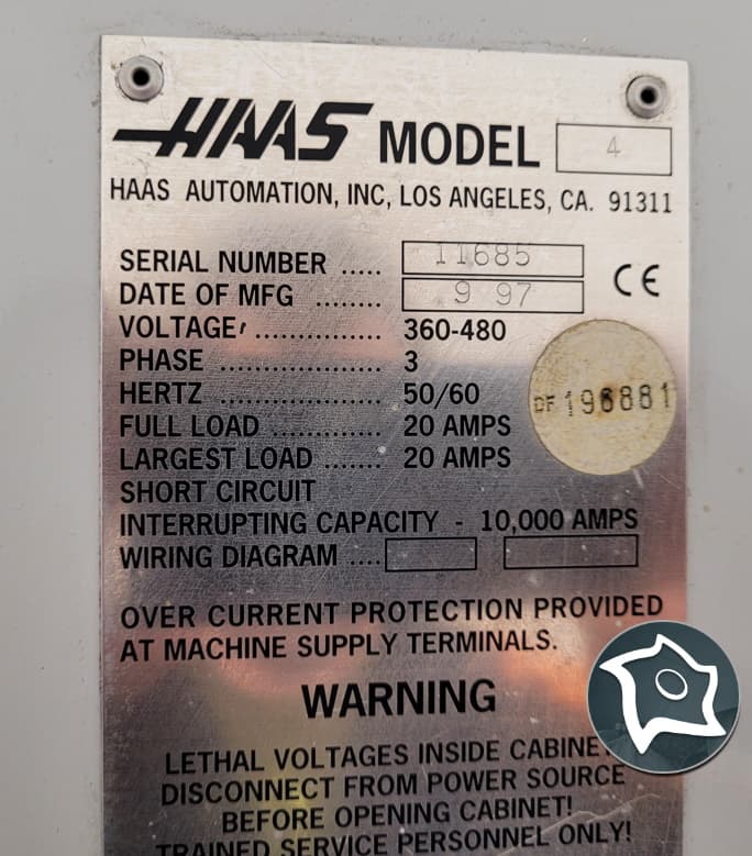 Вертикально-фрезерный станок с ЧПУ HAAS VF 4-ID16578