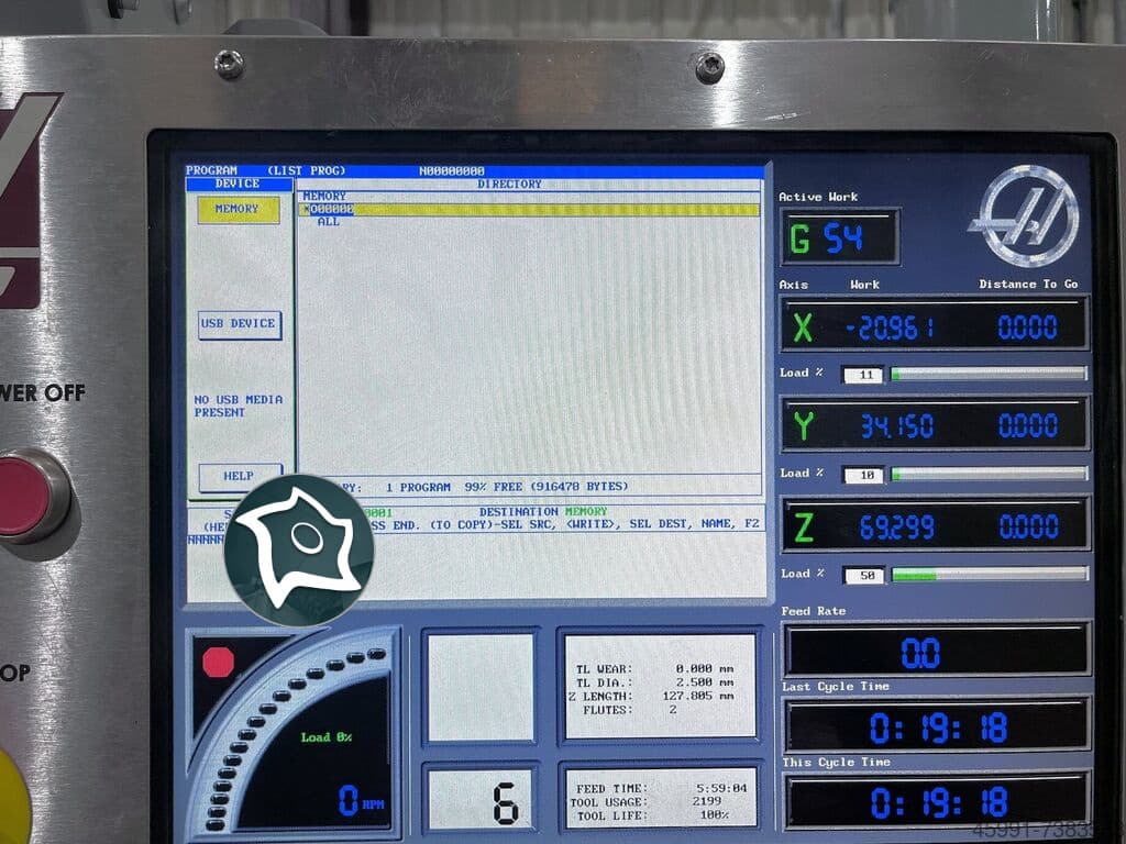 Вертикально-фрезерный станок с ЧПУ HAAS VF-4-ID16769