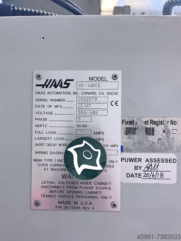 Вертикально-фрезерный станок с ЧПУ HAAS VF-4-ID16769