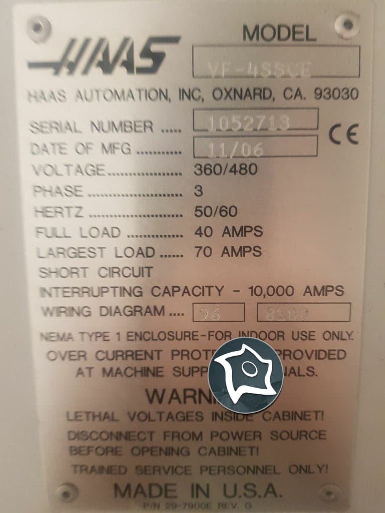 Вертикально-фрезерный станок с ЧПУ HAAS VF 4 SS-ID16514