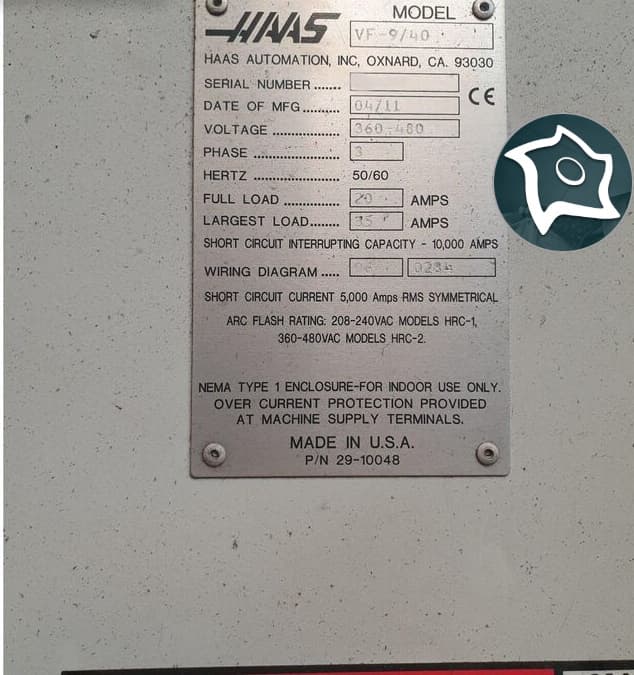 Вертикально-фрезерный станок с ЧПУ HAAS VF-9-ID16716