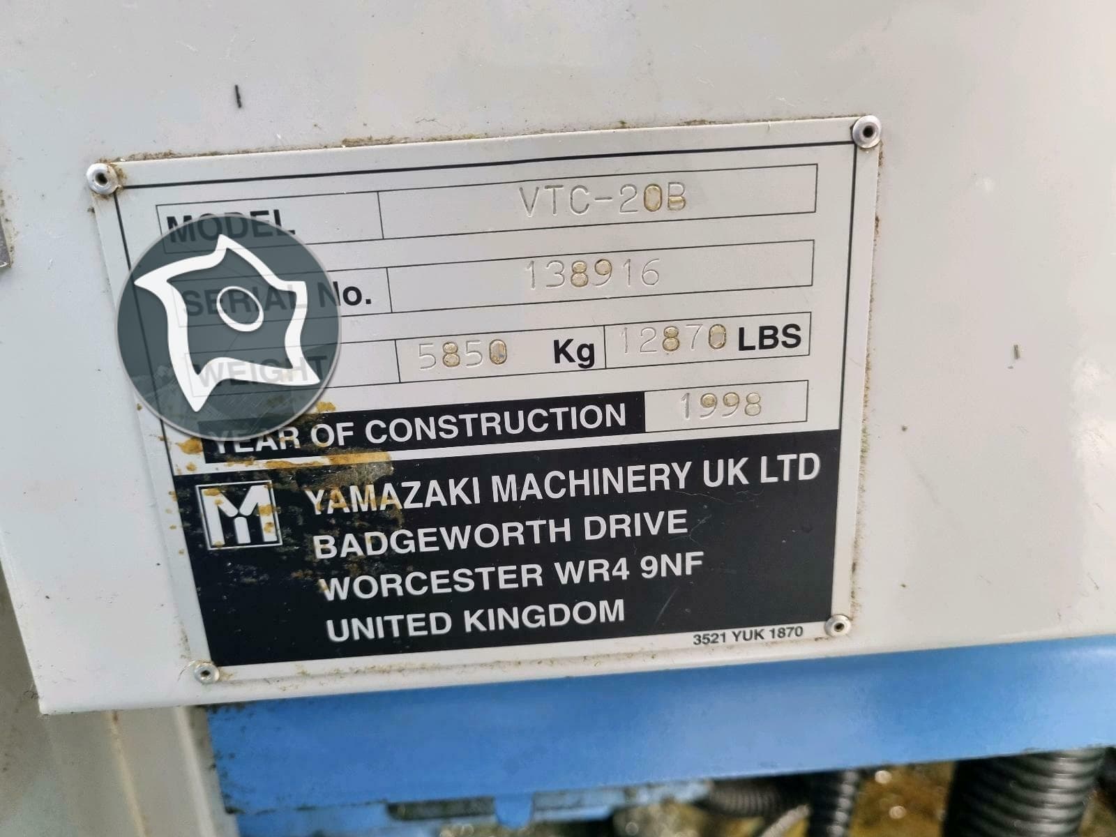 Вертикально-фрезерный станок с ЧПУ Mazak VTC 20 B-ID15949