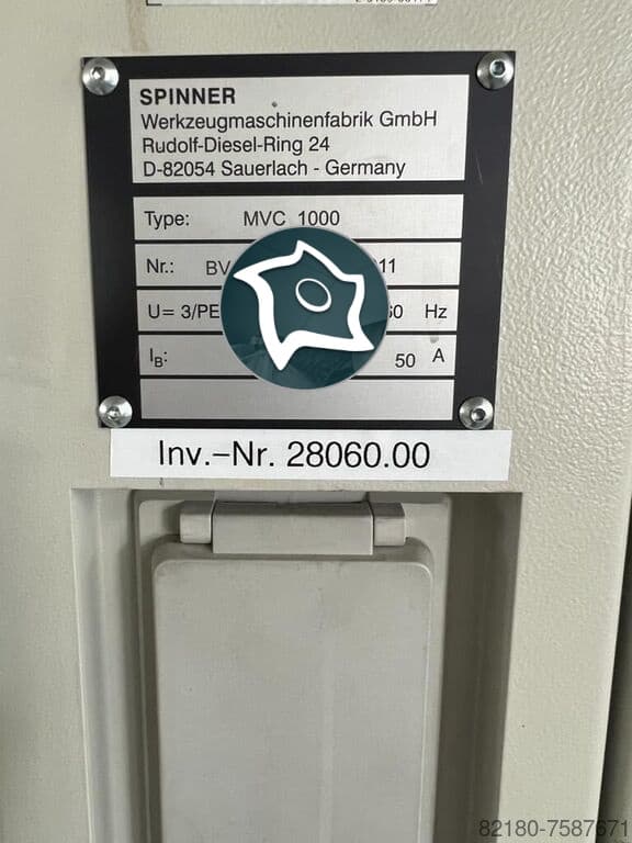 Вертикально-фрезерный станок с ЧПУ Spinner MVC 1000-ID16917