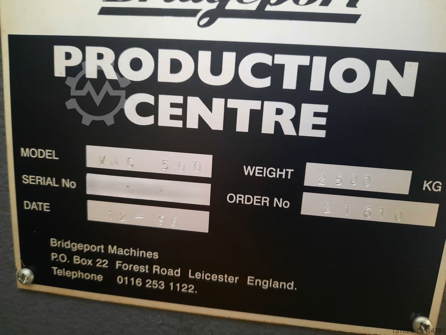 Вертикальний обробний центр з ЧПУ Bridgeport VMC 500-ID17056