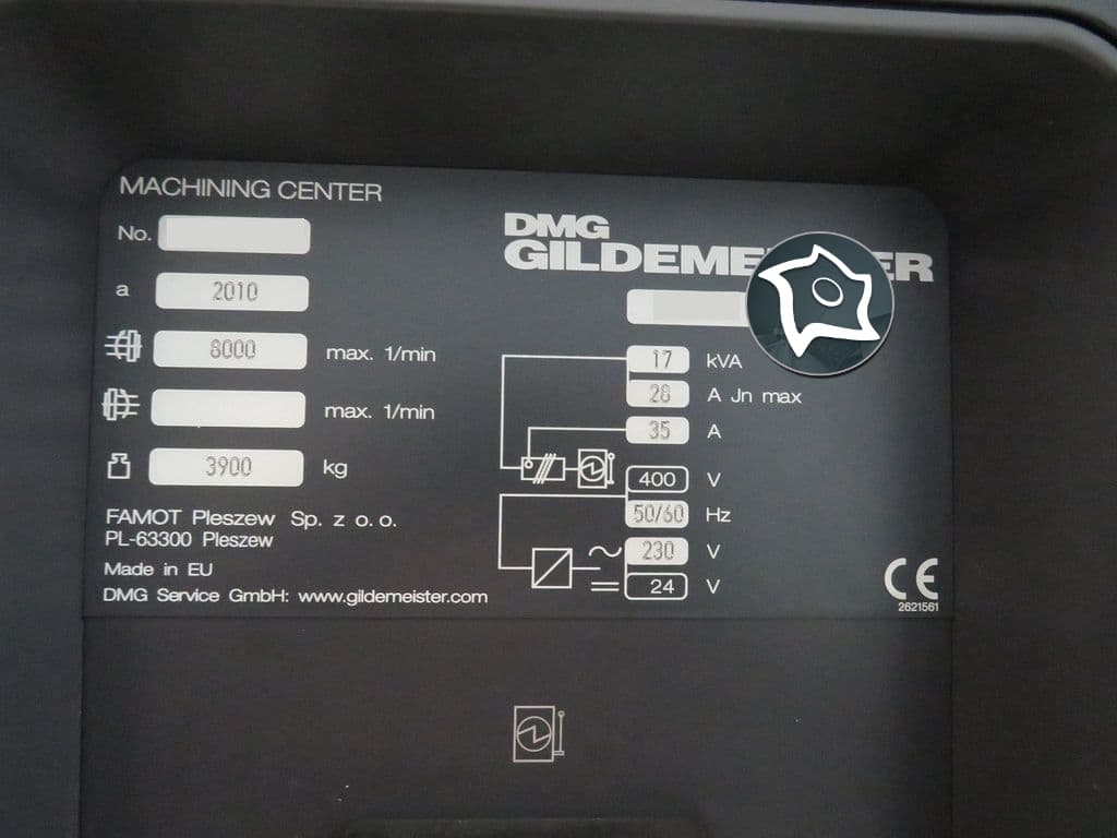 Вертикальный обрабатывающий центр с ЧПУ Deckel Maho DMC 635 V ECO-ID12545