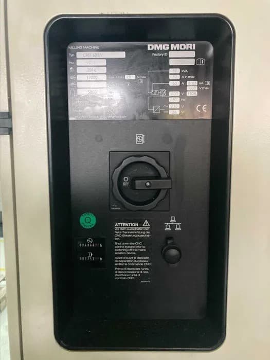 Вертикальный обрабатывающий центр с ЧПУ DMG MORI CMX 600 V-ID17458
