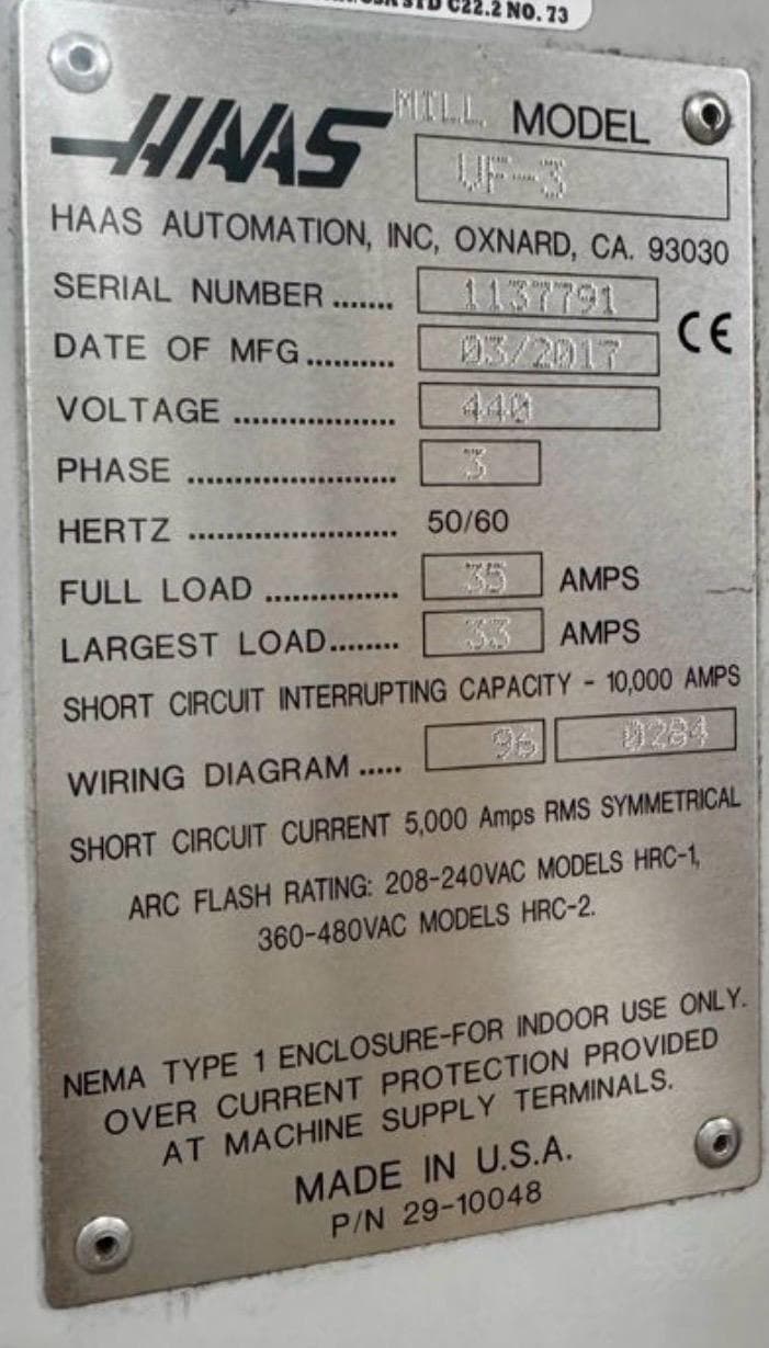 Вертикальный обрабатывающий центр с ЧПУ (с 4-й осью) HAAS VF-3-ID17868