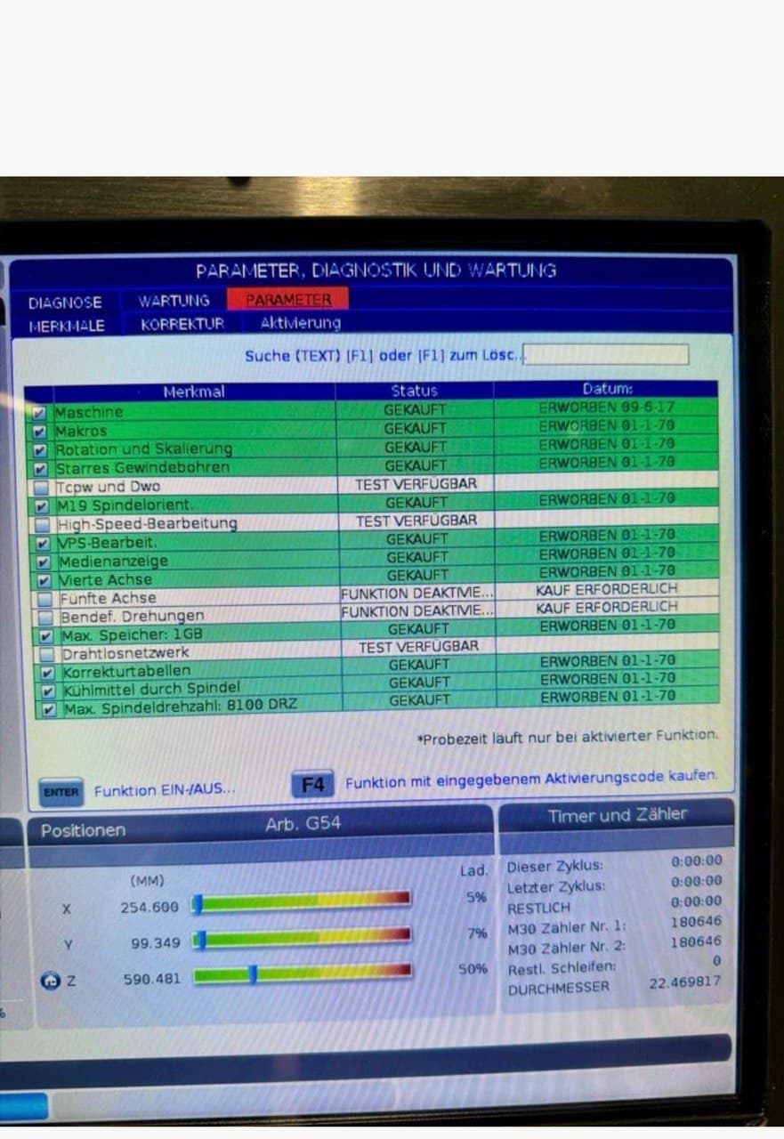 Вертикальный обрабатывающий центр с ЧПУ (с 4-й осью) HAAS VF-3-ID17868