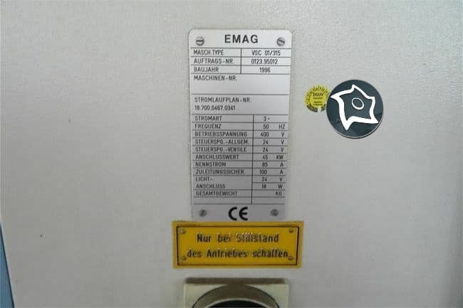 Вертикальный токарный станок с приводными инструментами EMAG VSC 315-ID15720