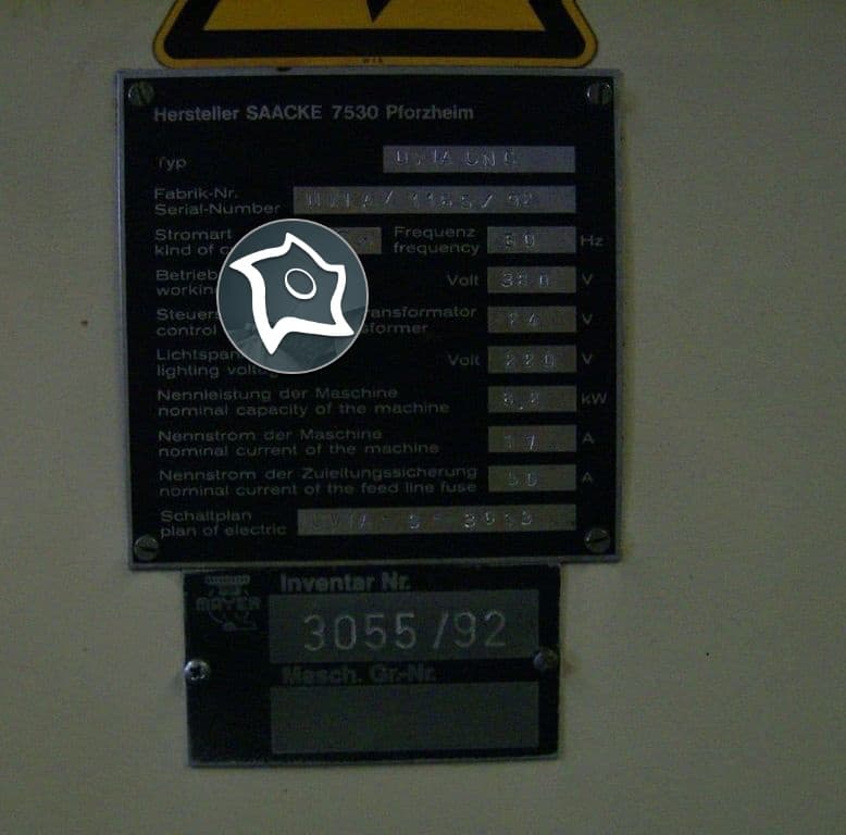 Заточной станок Saacke UWIA-CNC-ID12099