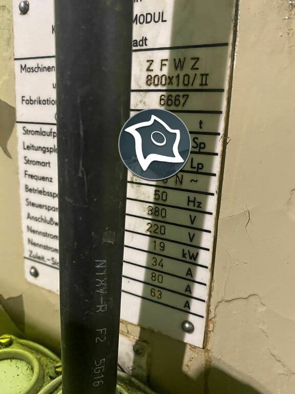 Зубофрезерный станок вертикальный WMW MODUL ZFWZ 800x10/ll-ID15040